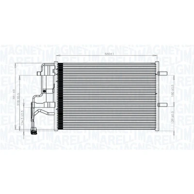 Bilde av MAGNETI MARELLI 350203844000 Kondensator med tørker 580x378x16 378 580 16 MAZDA: 5