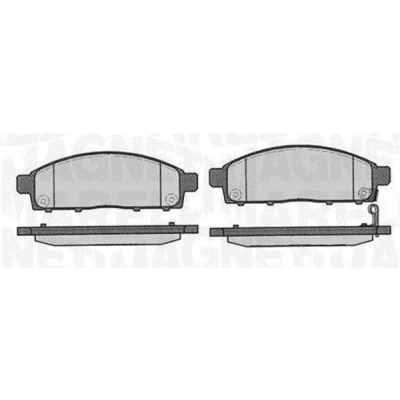 Bilde av Bremseklosser sett, Framaksel, fiat fullback pick up, mitsubishi l200 / triton, triton flak/chassi, pajero sport ii, 4605A198, 46