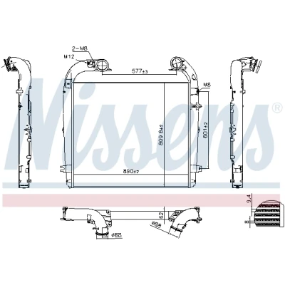 Bilde av Intercooler NISSENS 961439
