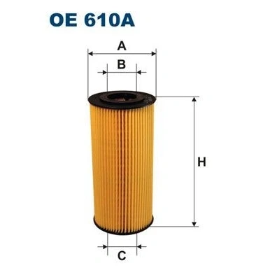 Bilde av Oljefilter, mercedes benz,ssangyong, 606.184.03.25