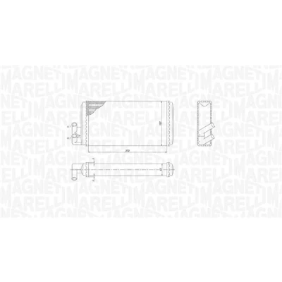Bilde av MAGNETI MARELLI 350218403000 Varmeveksler AUDI: A6 C4 Avant, 100 C2 Avant