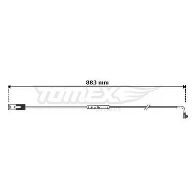 Bilde av TOMEX brakes TX 30 75 Bremsebeleggslitasje bakaksel BMW: 5 Touring