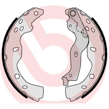 Bilde av BREMBO S 23 532 Bremsesko 220 36 med håndbremsarm SUZUKI: SX4 I Hatchback, FIAT: Sedici