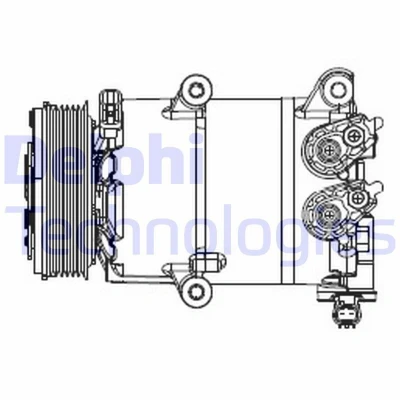 Bilde av DELPHI CS20553 Kompressor VS16 PAG 46 FORD: KUGA 2, Transit Connect V408 Van