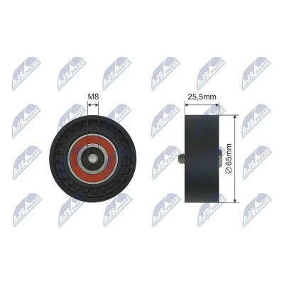 Bilde av Strammerull, kilerem med ribber, chevrolet,opel,saab, 18 54 740, 1854740, 55494332, 55562865
