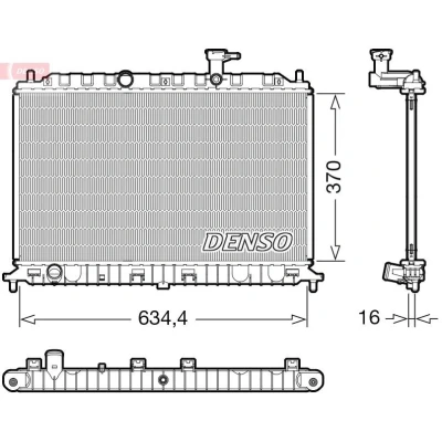 Bilde av DENSO DRM43009 Radiator 370 658 16