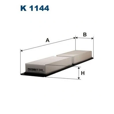 Bilde av FILTRON K 1144 Kupéfilter Partikkelfilter 438 99 39