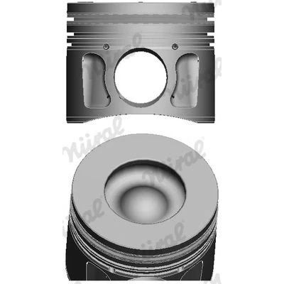 Bilde av NÜRAL 87 427707 30 Motorstempel 86,5 med kolberingbærer, for trapesstempelstang FORD: Transit Mk6 Flatvogn lastebil/Chassis