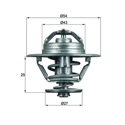 Bilde av MAHLE ORIGINAL TX 93 79D Termostat 79 54 med tetning FIAT: Ducato II Flatvogn lastebil/Chassis, I lastebil/Chassis