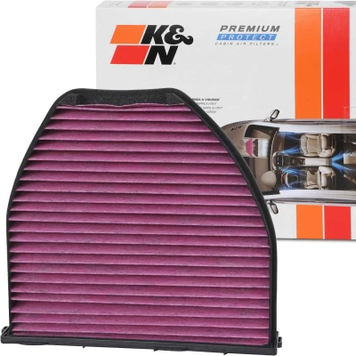 Bilde av K&amp;N Filters DVF5013 Kupéfilter Karbonfilter 284 72 kvadratisk MERCEDES BENZ: E Klasse T modell, C Sedan