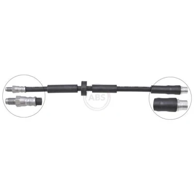 Bilde av A.B.S. SL 1704 Bremseslange 363mm OUT M10x1.0 AUDI: A6 C6 Avant, Sedan
