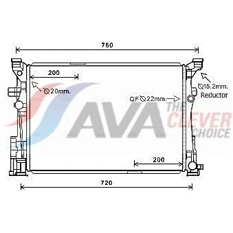 Bilde av PRASCO MS2653 Radiator Aluminium 640 452 23 Kjøleribber satt sammen mekanisk