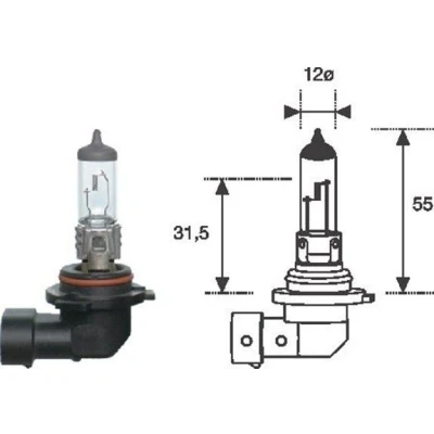 Bilde av MAGNETI MARELLI 002577300000 Lyspære, fjernlys HB4 12V 51W P22d Halogen