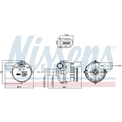 Bilde av Ekstra vannpumpe, Høyre, opel,renault,vauxhall, 144B0JG70A, 4416966, 8200285950, 8200626288, 93857128
