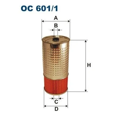 Bilde av Oljefilter, mercedes benz mb buss [w631], flak/chassi skåp 000 180 25 09, 616 00 05 10, A