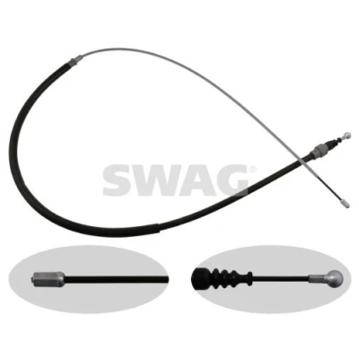 Bilde av SWAG 32 92 4412 Bremsekabel høyre bak, bakre venstre 1445 SKODA: Octavia 2 Combi, II Hatchback, VOLKSWAGEN: Golf 5, Jetta 3