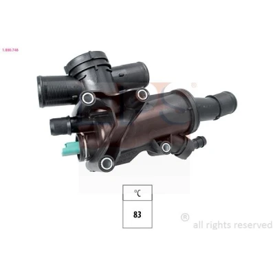 Bilde av EPS 1.880.748 Termostat 83 Made in Italy OE Equivalent med tetning PEUGEOT: 508 I Sedan, SW, 307 CC, FORD: S Max Mk1, Focus 2 Kombi,