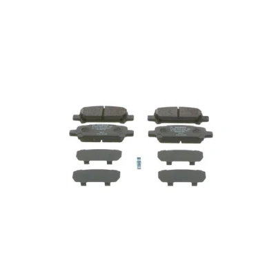 Bilde av BOSCH 0 986 494 445 Bremseklosser Low Metallic med akustisk slitasjevarsel antihyle blikk SUBARU: Forester II