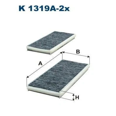 Bilde av FILTRON K 1319A 2x Kupéfilter Karbonfilter 235 106 22 MAZDA: RX 8