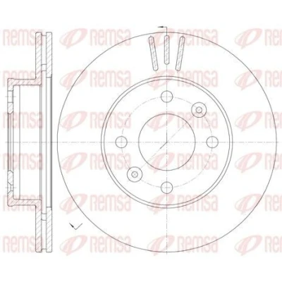 Bilde av REMSA 6990.10 Bremseskiver framaksel 241, 241 18 4 ventilert HYUNDAI: i20 I Hatchback, i10 II I, KIA: Picanto II,