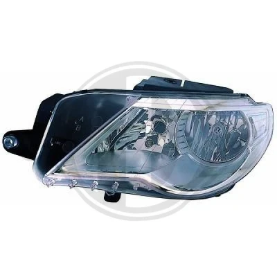 Bilde av DIEDERICHS 2247281 Frontlykter venstre H7/H7/H7 Halogen med blinklys for høyrekjøring motor høydejustering hovedlys