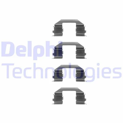 Bilde av DELPHI LX0255 Tibehørsett, skivebremse belegg HONDA: Prelude 4, CR V 1,