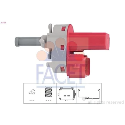 Bilde av FACET 7.1171 bryter, koblingsbetjening (hastighetsreg) Made in Italy OE Equivalent