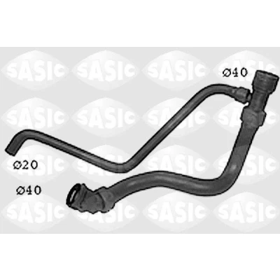 Bilde av SASIC SWH6833 Radiatorslange nedre venstre AUDI: A4 B5 Avant, Sedan