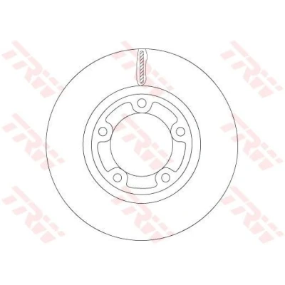 Bilde av TRW DF6712 Bremseskiver 278 26 5 120 ventilert spraylakkert