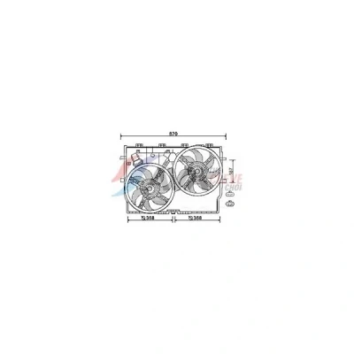 Bilde av Ventilator, motorkjøling 12V, Foran citroën, fiat, peugeot OE 1250G8, 1250H4, 1362916080