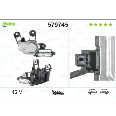 Bilde av VALEO ORIGINAL PART 579745 Vindusviskermotor 12 bak for høyre/venstre ratt