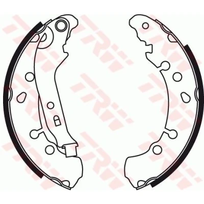 Bilde av TRW GS8778 Bremsesko 203 38 AP LOCKHEED TOYOTA: Yaris III Hatchback, II Hatchback
