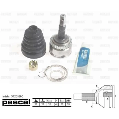Bilde av PASCAL G1X032PC Drivknute hjulside OPEL: Combo C Varebil / Stasjonsvogn, Corsa Hatchback