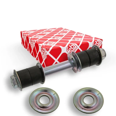 Bilde av FEBI BILSTEIN 41195 Stabstag venstre bakaksel, høyre bakaksel M10 x 1,25 med mutter, underlagsskiver, lager Stål MITSUBISHI: Space Wagon III