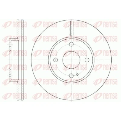 Bilde av REMSA 6843.10 Bremseskiver framaksel 255, 255 20 4 ventilert MAZDA: MX 5 I, FAMILIA 5, 2