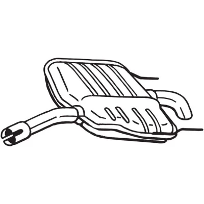 Bilde av sluttlyddemper, Høyre bak, opel vectra c, c gts, 24422152, 5852181
