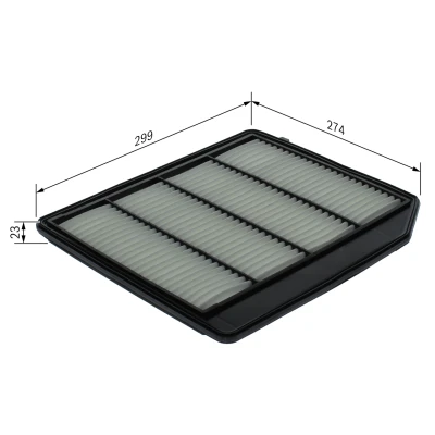 Bilde av BOSCH F 026 400 710 Luftfilter 23 306,5 273,5 Filterinnsats SUZUKI: SX4 II S Cross, Vitara IV SUV