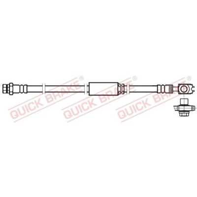 Bilde av QUICK BRAKE 58.893X Bremseslange 577 M10x1