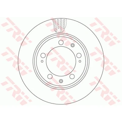 Bilde av TRW DF6484S Bremseskiver 297 28 5 136 ventilert spraylakkert
