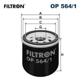 Bilde av FILTRON OP 564/1 Oljefilter M 18 X 1.5 Påskruingsfilter CHEVROLET: Aveo / Kalos Hatchback, Sedan, Spark