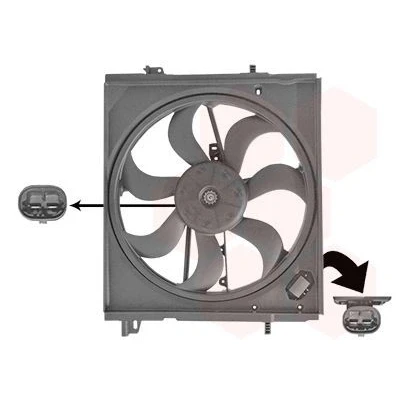 Bilde av VAN WEZEL 3372747 Kjølevifte NISSAN: Qashqai 2