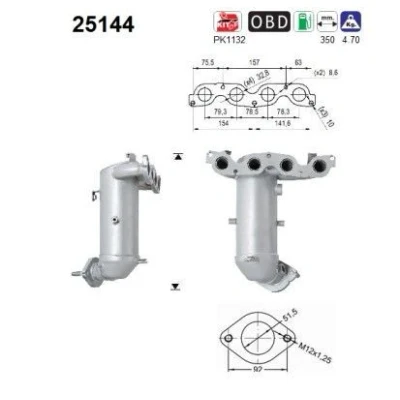 Bilde av AS 25144 Katalysator Euro 6