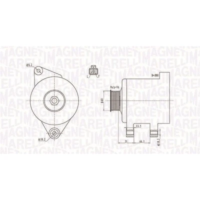 Bilde av Dynamo, opel astra h, h kombi, zafira / family b, b skåp/stor limousine, vauxhall mk v, 1204425, 6204275, 8980
