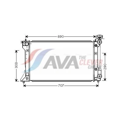 Bilde av Radiator AVA QUALITY COOLING TO2293