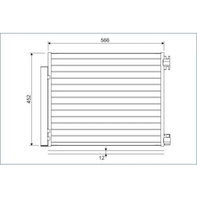 Bilde av VALEO 822569 Kondensator med tørker Aluminium 452