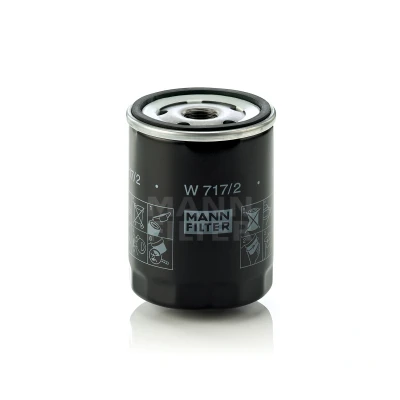 Bilde av MANN FILTER W 717/2 Oljefilter 3/4 16 UNF med to retursperreventil Påskruingsfilter ALFA ROMEO: GTV, 155, 164, LANCIA: DELTA 1, Thema Sedan