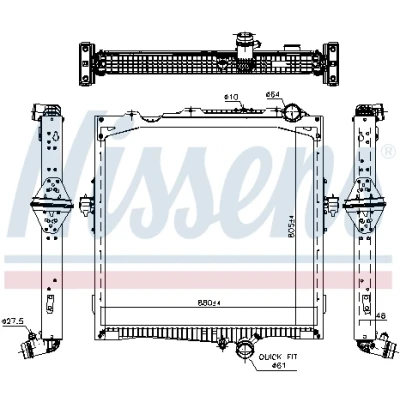 Bilde av Radiator NISSENS 637877