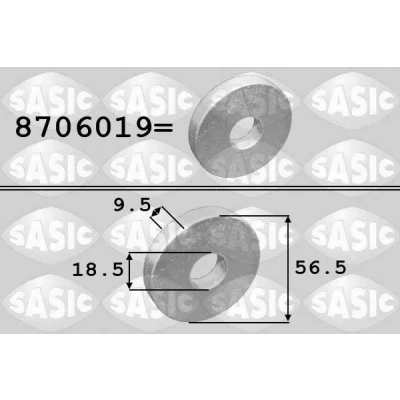 Bilde av SASIC 8706019 skrue, veivaksel m/tannhjul