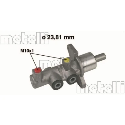 Bilde av METELLI 05 0379 Hovedsylinder 23,81 Aluminium