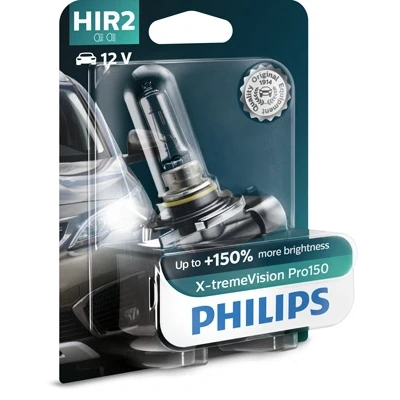 Bilde av Halogenlampe PHILIPS X tremeVision Pro150 HIR2 PX22d, passer mange bilmodeller